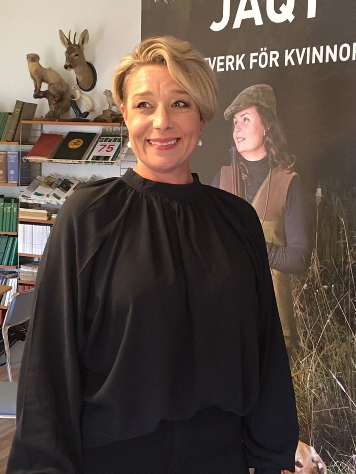 Britta Lund är nu fast på tjänsten som Jägareförbundets i Dalarna administratör. Foto Christer Gruhs