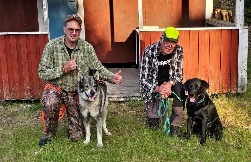 Vinnande ekipaget från Rättviks jvk Erik Larsson och Olle Eriksson. Foto Ulf Danielsson