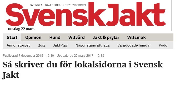 SvenskJakt söker 
