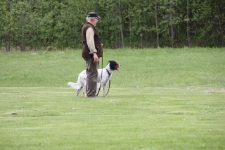 Clas Lindström med hunden Tricko (Foto Ulf Danielsson)