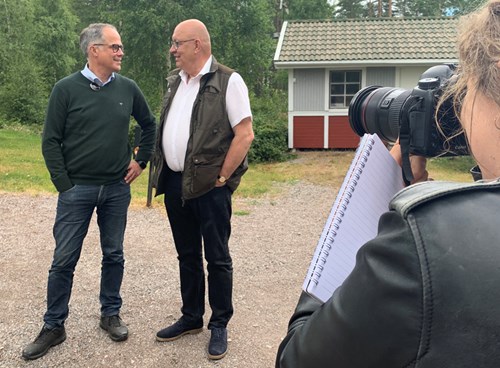 Torbjörn Larsson och Ulf Berg träffade Dalarnas Tidning. Foto: Ulrika Karlsson-Arne