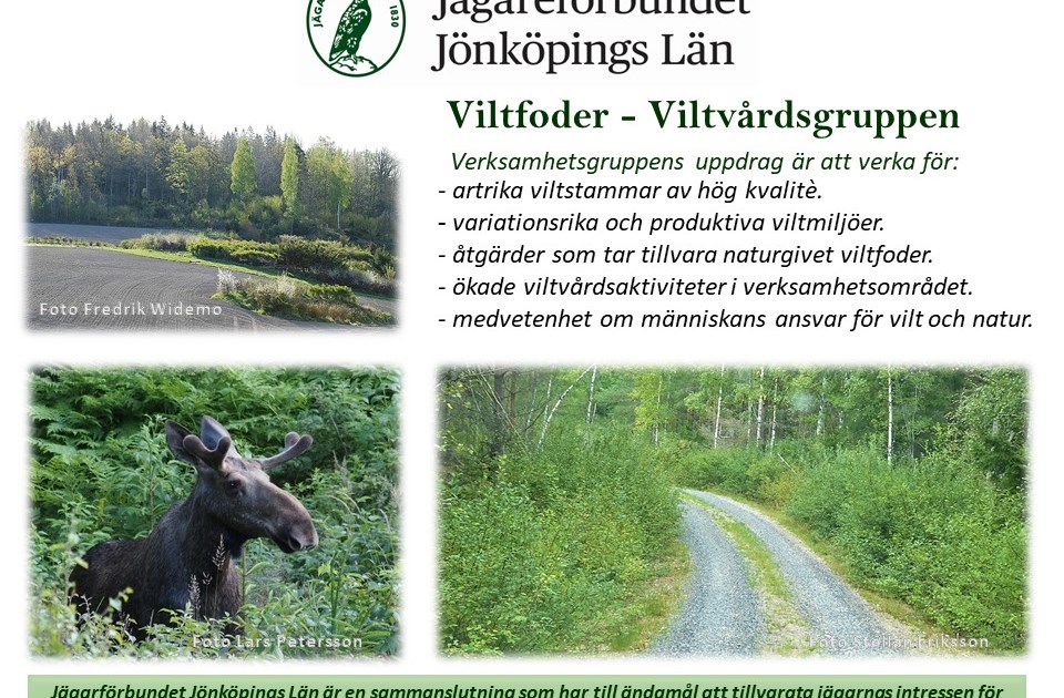 Viltfoder Viltvård Jägareförbundet Jönköping