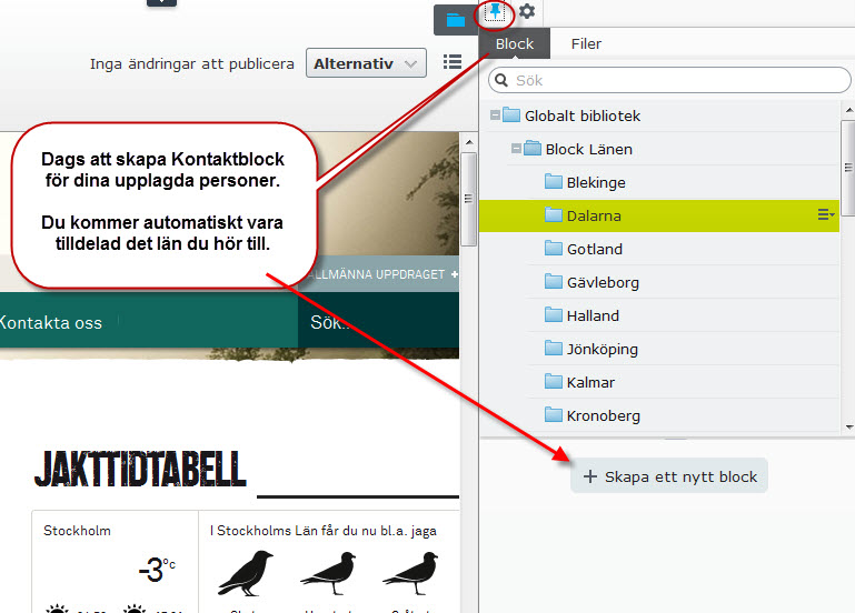 Skapa kontakt