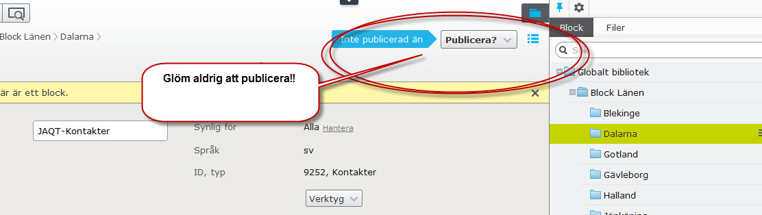 Skapa kontakt