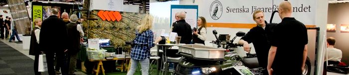 Jägareförbundets monter på Vildmarksmässan 2013. Foto: Johanna Thörnqvist