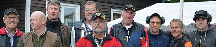 Pallplatserna i lagtävlingen 2.an Hovmantorp Lessebo, segrarna Börje jsk samt 3:an Åsbro Jsk. Foto: Lars Björk